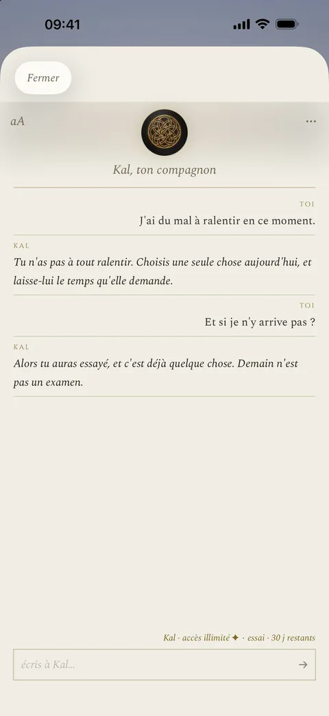 Une conversation avec Kal